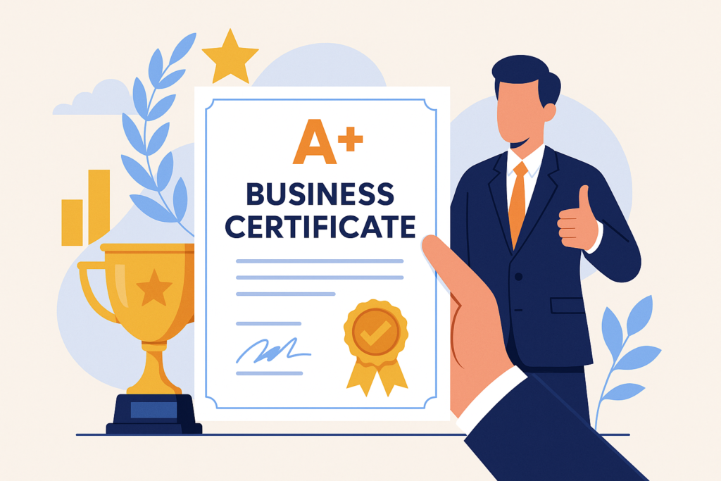 Achieving Excellence: Prestigiul și Impactul Certificării A+ în Afaceri