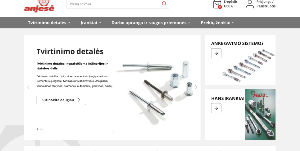 Un furnizor de încredere de elemente de fixare, hardware de construcție, unelte și echipamente de lucru, care livrează peste 7,3 milioane de euro în venituri anuale și extinde comenzile digitale în regiunea baltică.