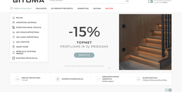 Soluții LED profesionale alimentate de un catalog digital robust și logistică eficientizată